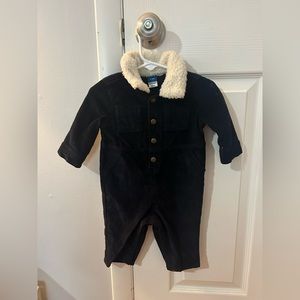 Old Navy, Navy corduroy one piece bodysuit. Baby girls 3-6 months. Never worn